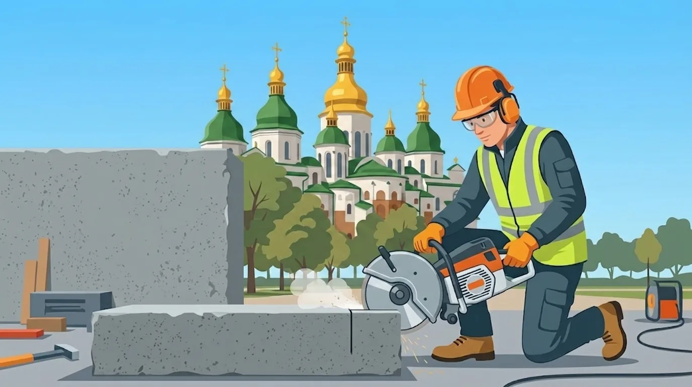 Алмазне різання бетону: Київ